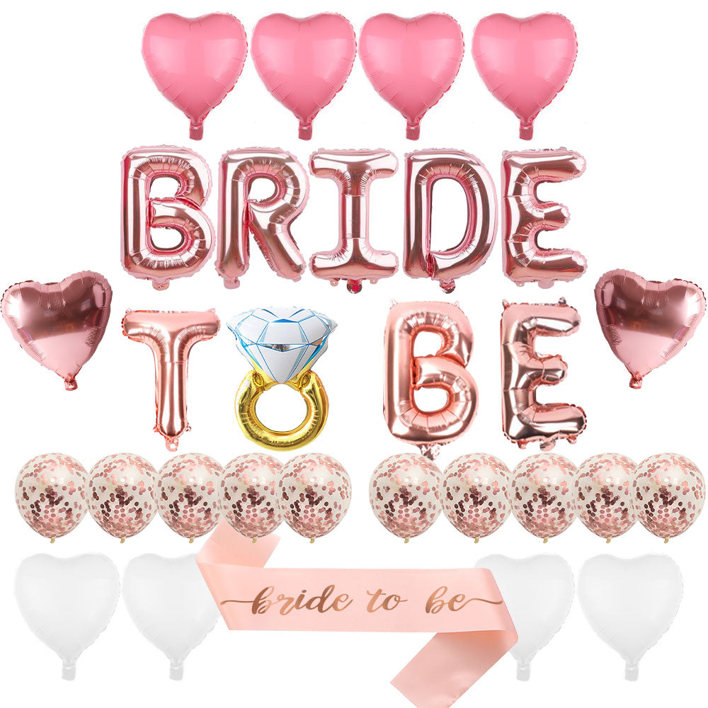 Gold Bride To Be Balloon Party Kit