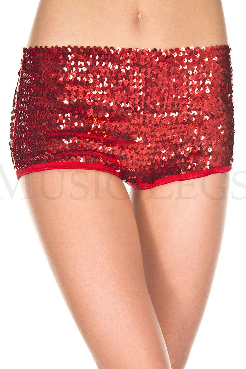 Music Legs Sequined Booty Shorts