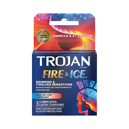 Load image into Gallery viewer, Trojan Fire &amp;amp; Ice Condoms 3 Pack
