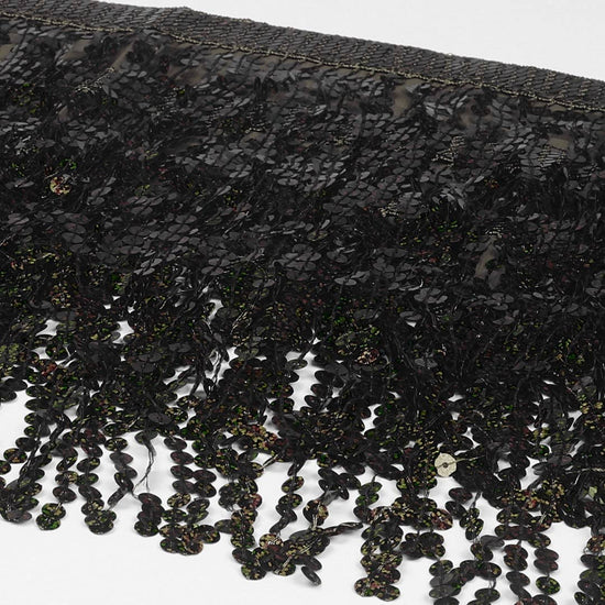 Sequin Fringe Mini Skirt - Sparkly Belly Dance Hip Scarf