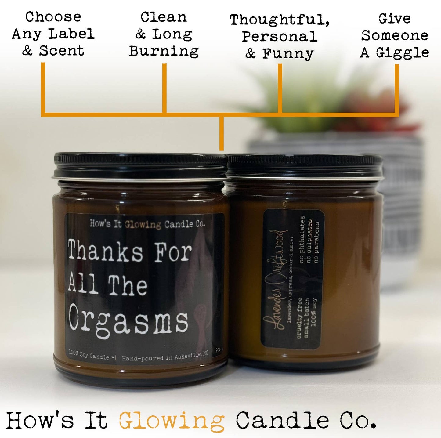Light When You Want Me Naked Candle