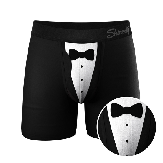 Black Tuxedo Boxer Briefs