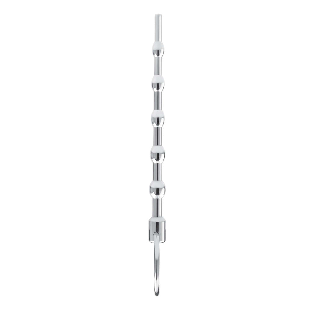 4.5" Stainless Steel Beaded Urethral Sound