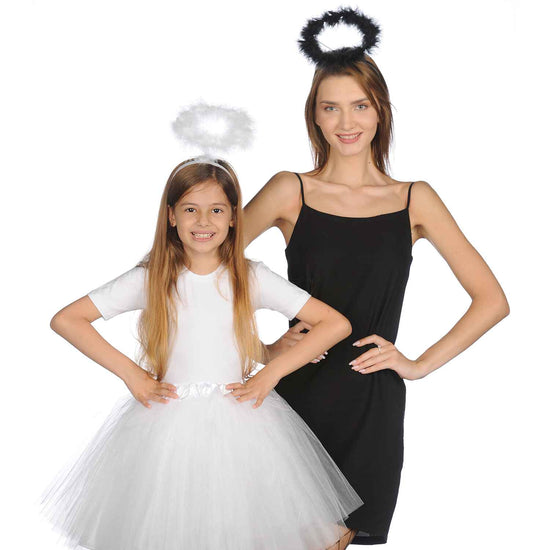 Angel Halo Headband Set - Extra Feather White Angel Headband