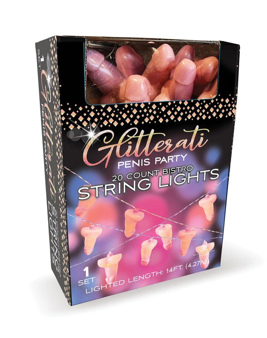 Glitterati Penis Shaped String Lights