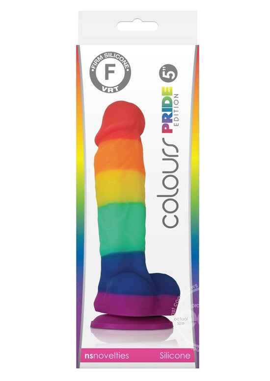 Colours Pride Edition Silicone Dildo- Rainbow