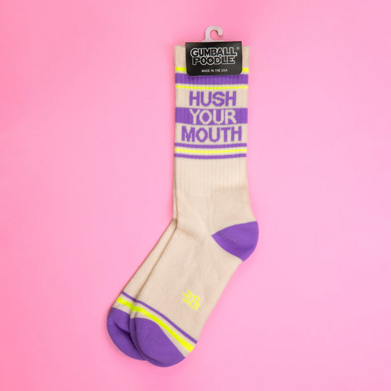 Hush Your Mouth Gym Socks