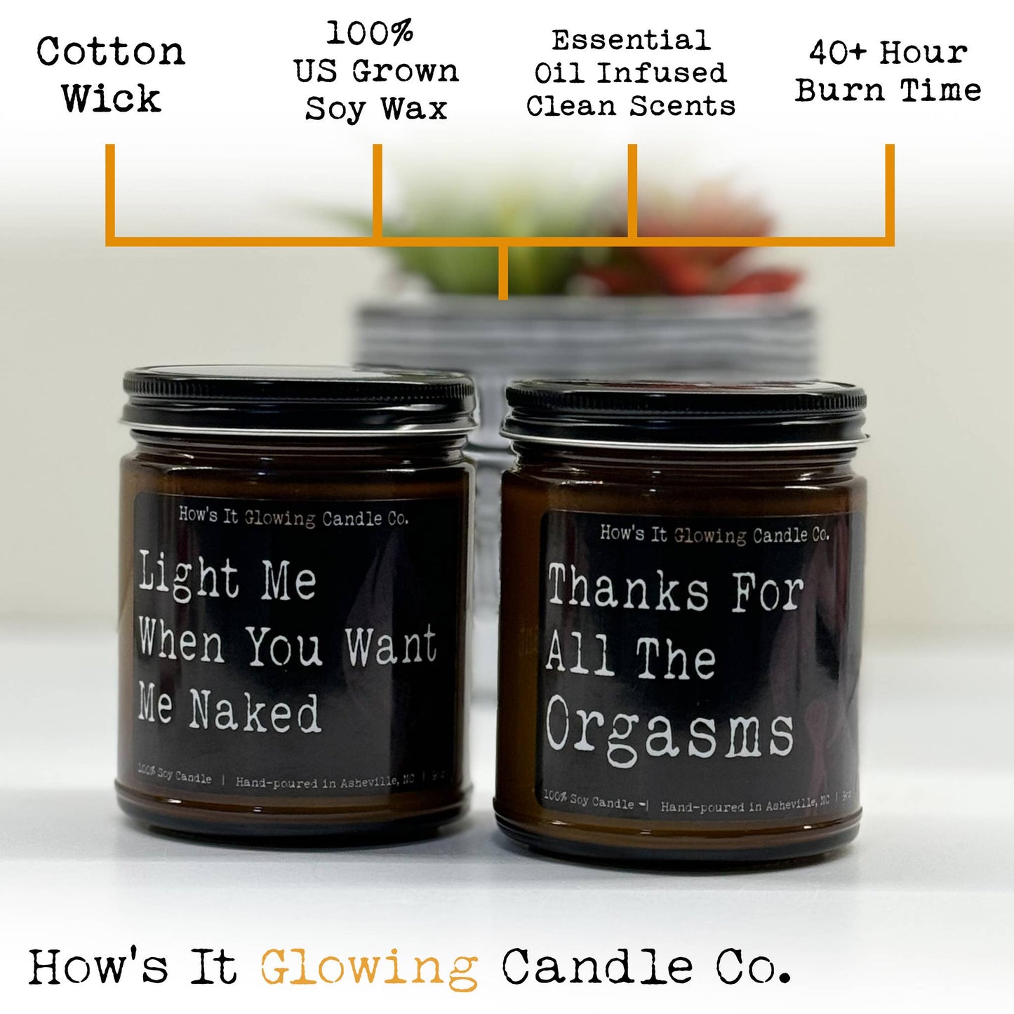 Light When You Want Me Naked Candle