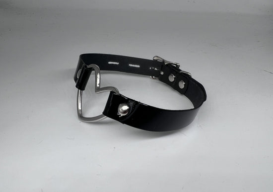 Leather Heart Collar