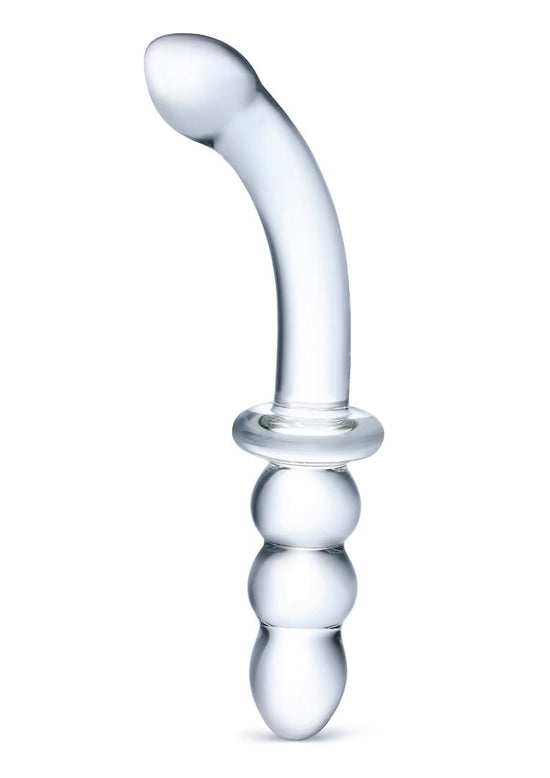 Glas Ribbed G Spot Glass Dildo