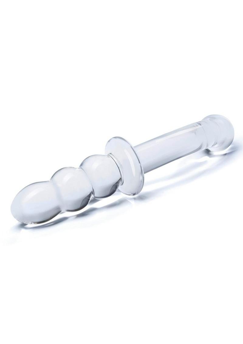 Glas Ribbed G Spot Glass Dildo