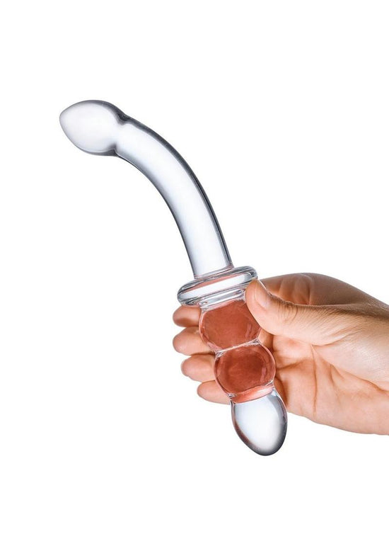 Glas Ribbed G Spot Glass Dildo