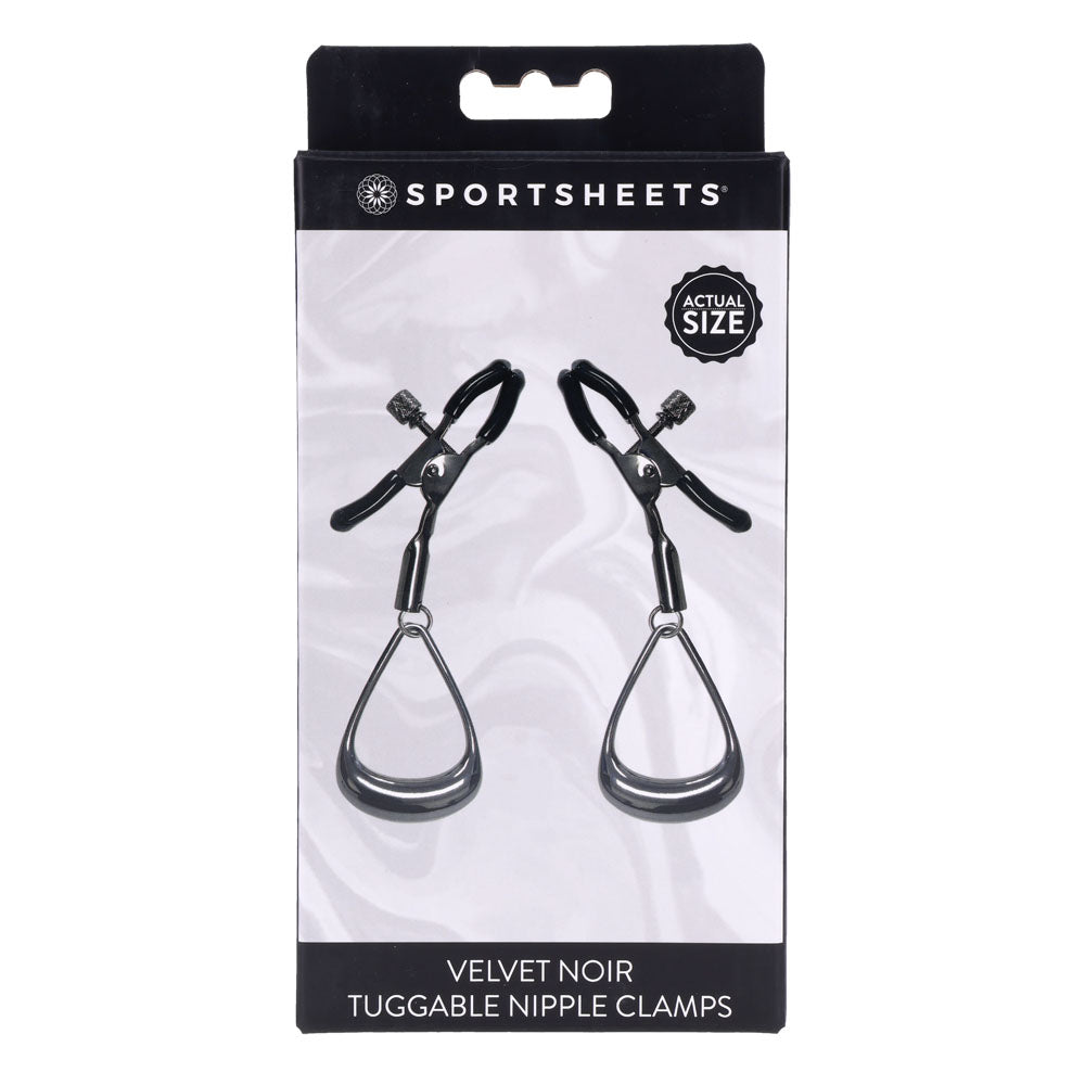 Velvet Noir Tuggable Nipple Clamps