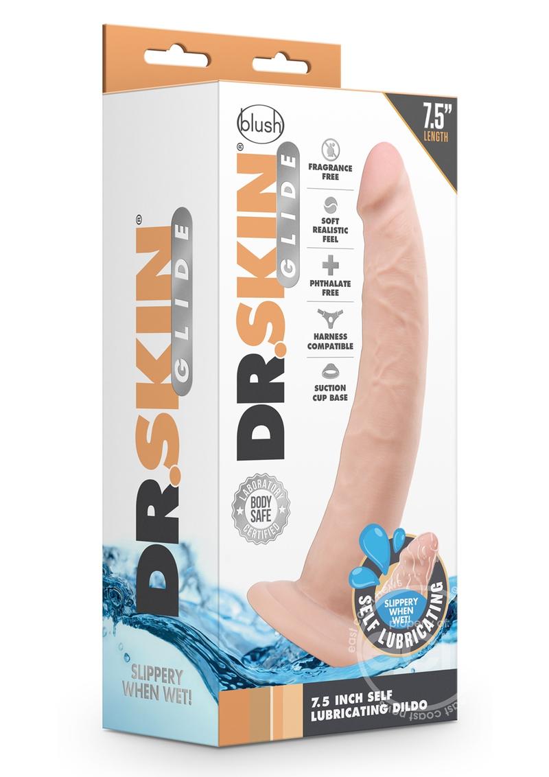 Dr. Skin Glide Self Lubricating Dildo 7.5in