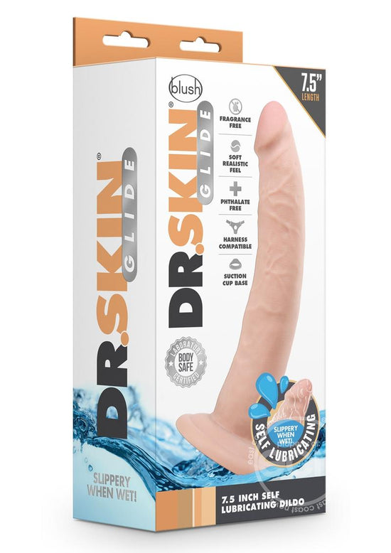 Dr. Skin Glide Self Lubricating Dildo 7.5in