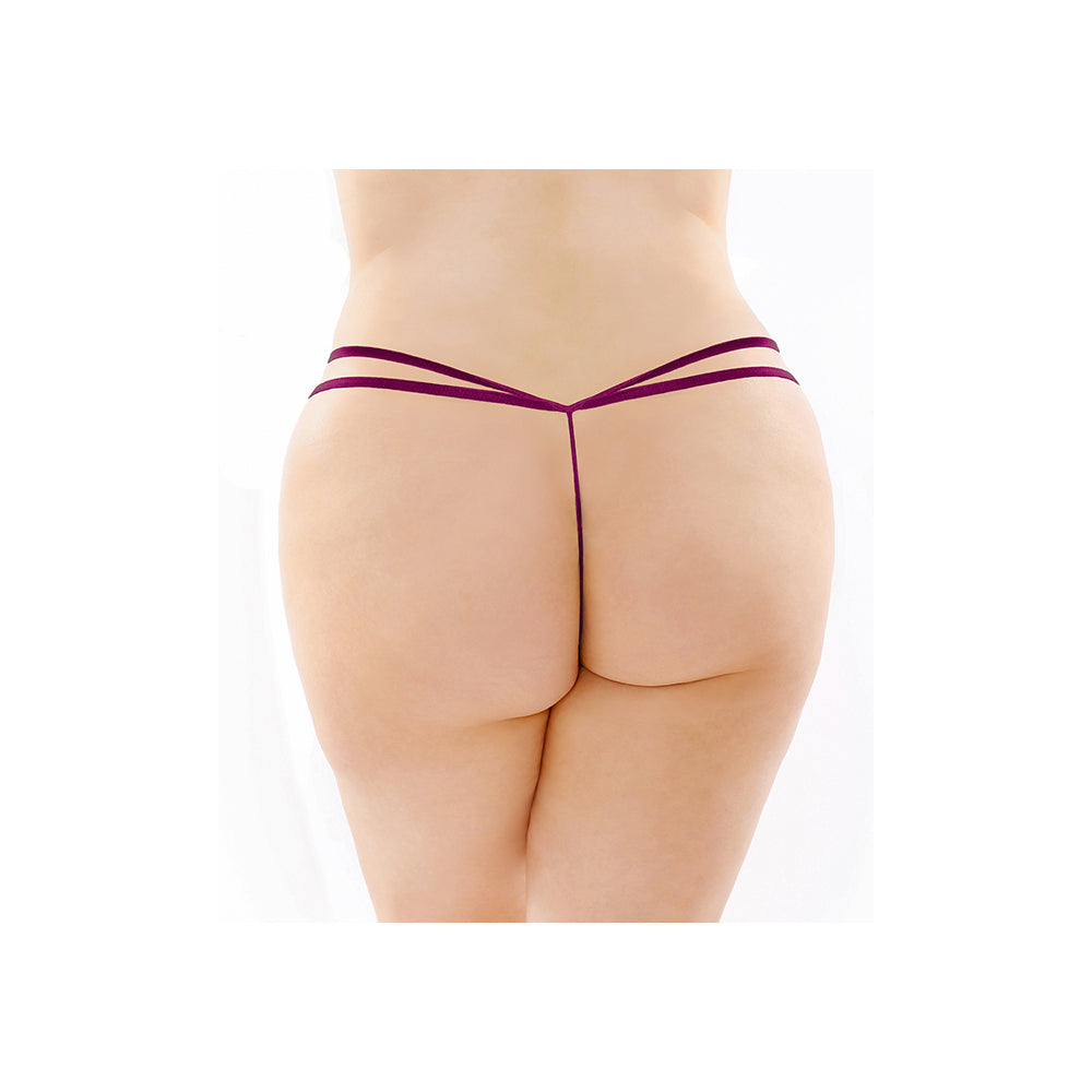 Plus Size Zinnia Butterfly Pearl G-String