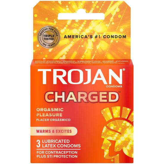 Trojan Intensified Charged Condoms 3 Pack