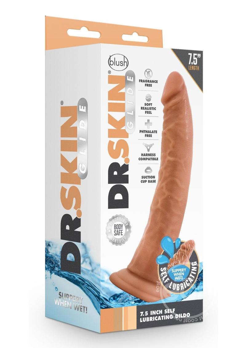 Dr. Skin Glide Self Lubricating Dildo 7.5in