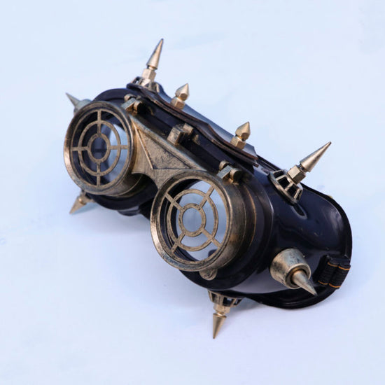 Steampunk Flip Goggles With Spikes