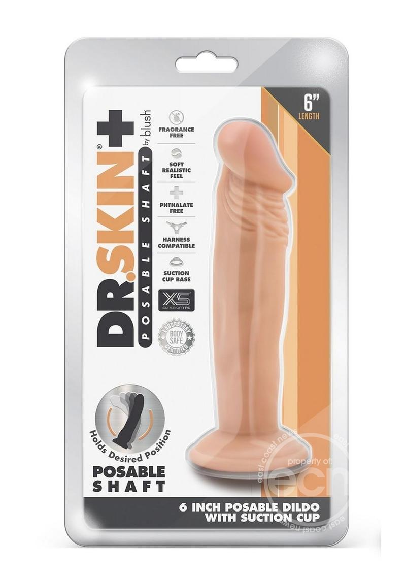 Dr. Skin Plus Gold Collection Posable Dildo 6in