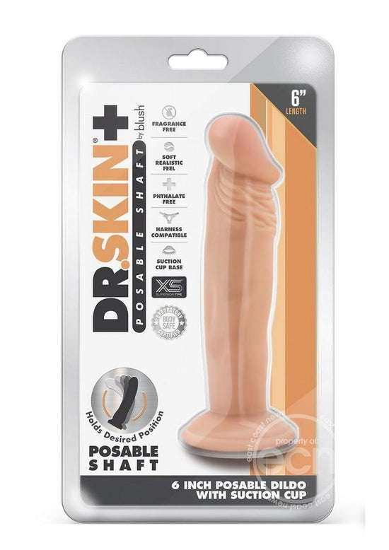 Dr. Skin Plus Gold Collection Posable Dildo 6in