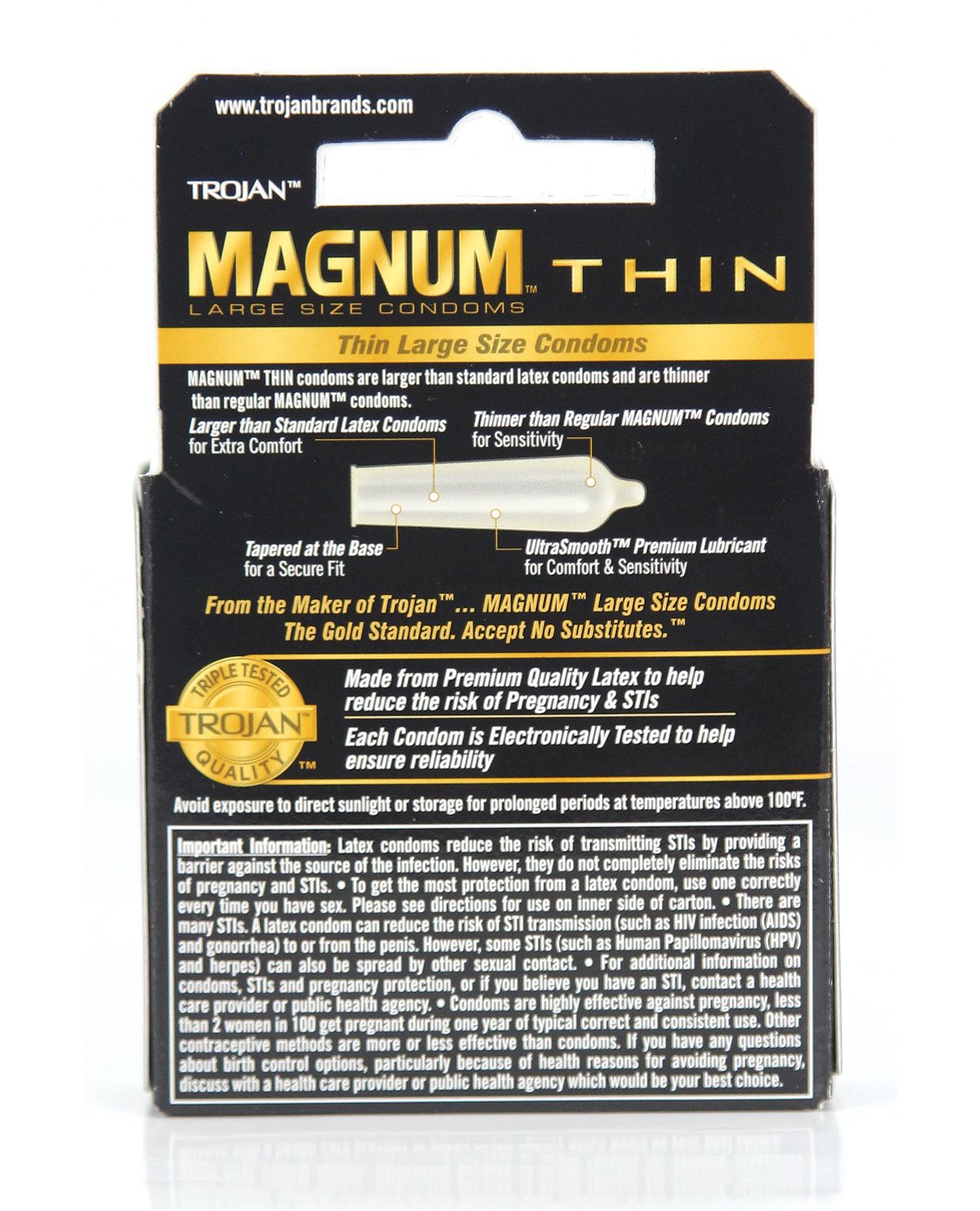 Trojan Magnum Thin Condoms