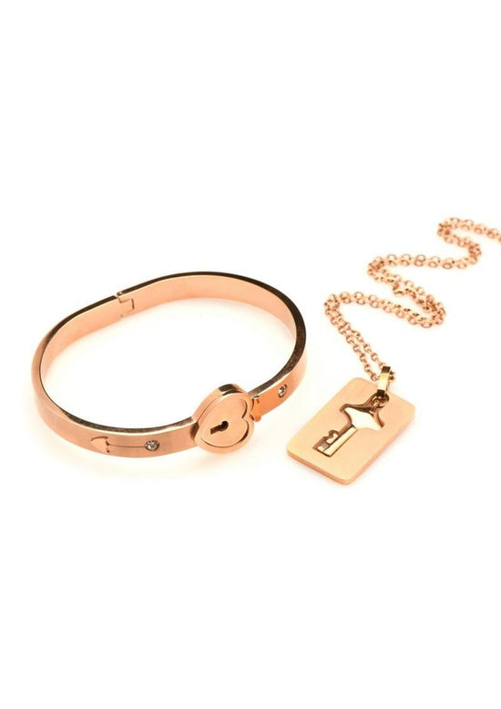 Master Series Cuffed Locking Bracelet & Key Necklace