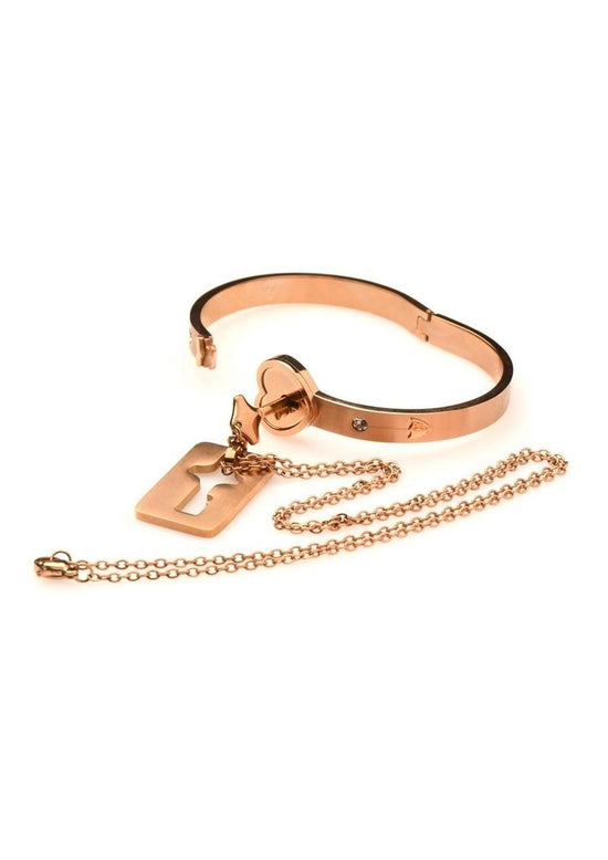 Master Series Cuffed Locking Bracelet & Key Necklace