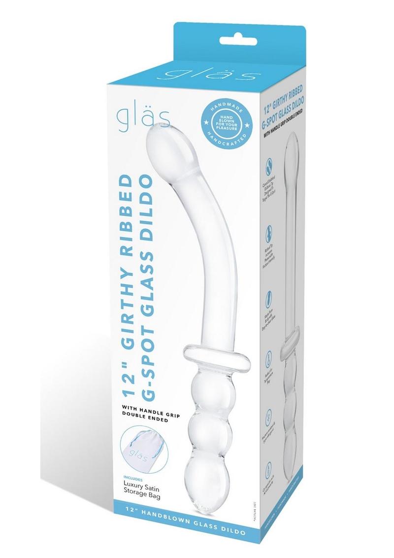 Glas 7" Realistic Curved Glass Dildo
