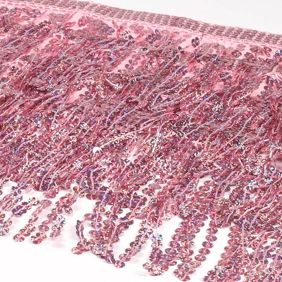 Sequin Fringe Mini Skirt - Sparkly Belly Dance Hip Scarf