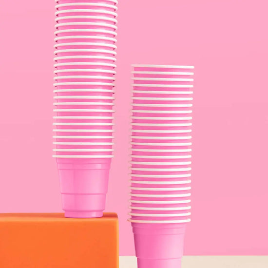 Matte Pink Shot Glass Cups