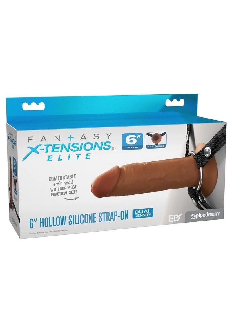 Fantasy X-Tensions Elite 6" Hollow Strap-On