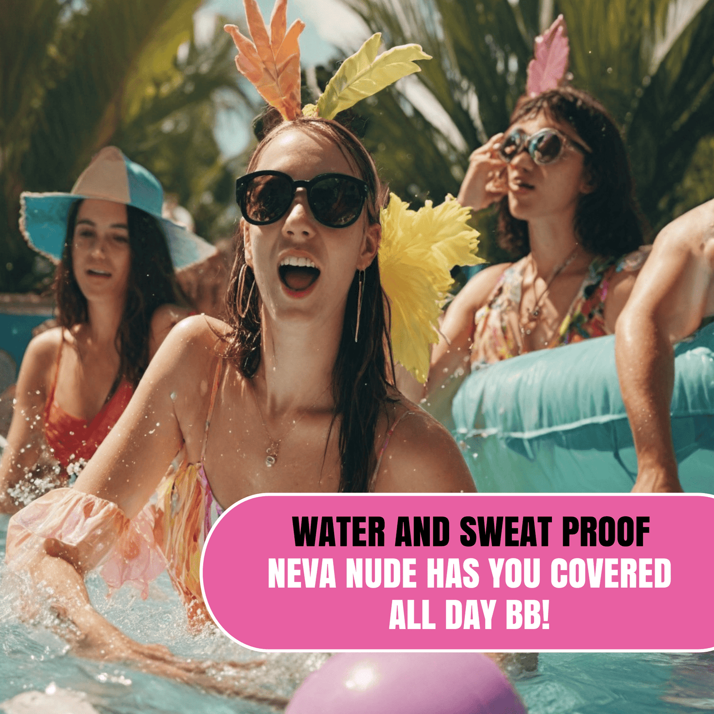 Bitchin' Flip Sequin NEON Pink & Silver Pastie Set