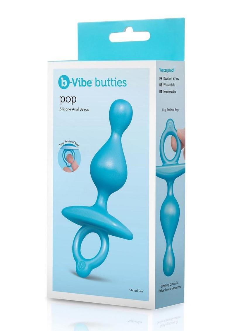 B-Vibe Butties Pop Beaded Silicone Anal Plug