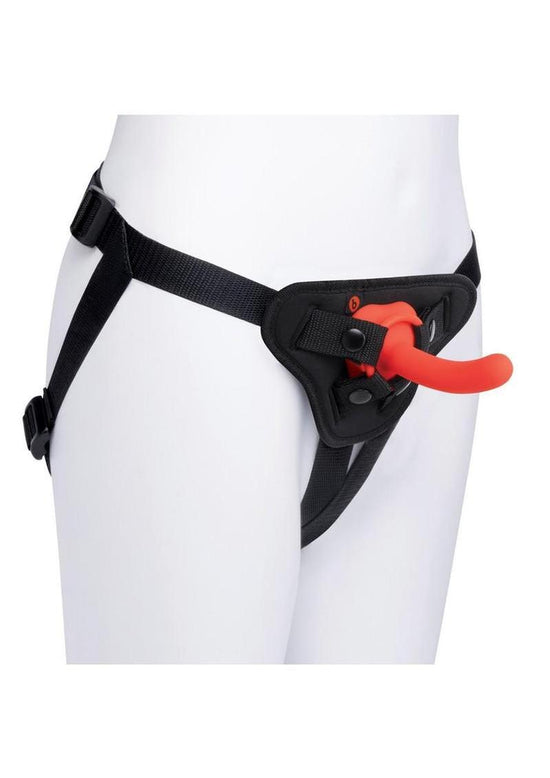 B Vibe Beginner Strap On Harness with Dildo Peg 5in