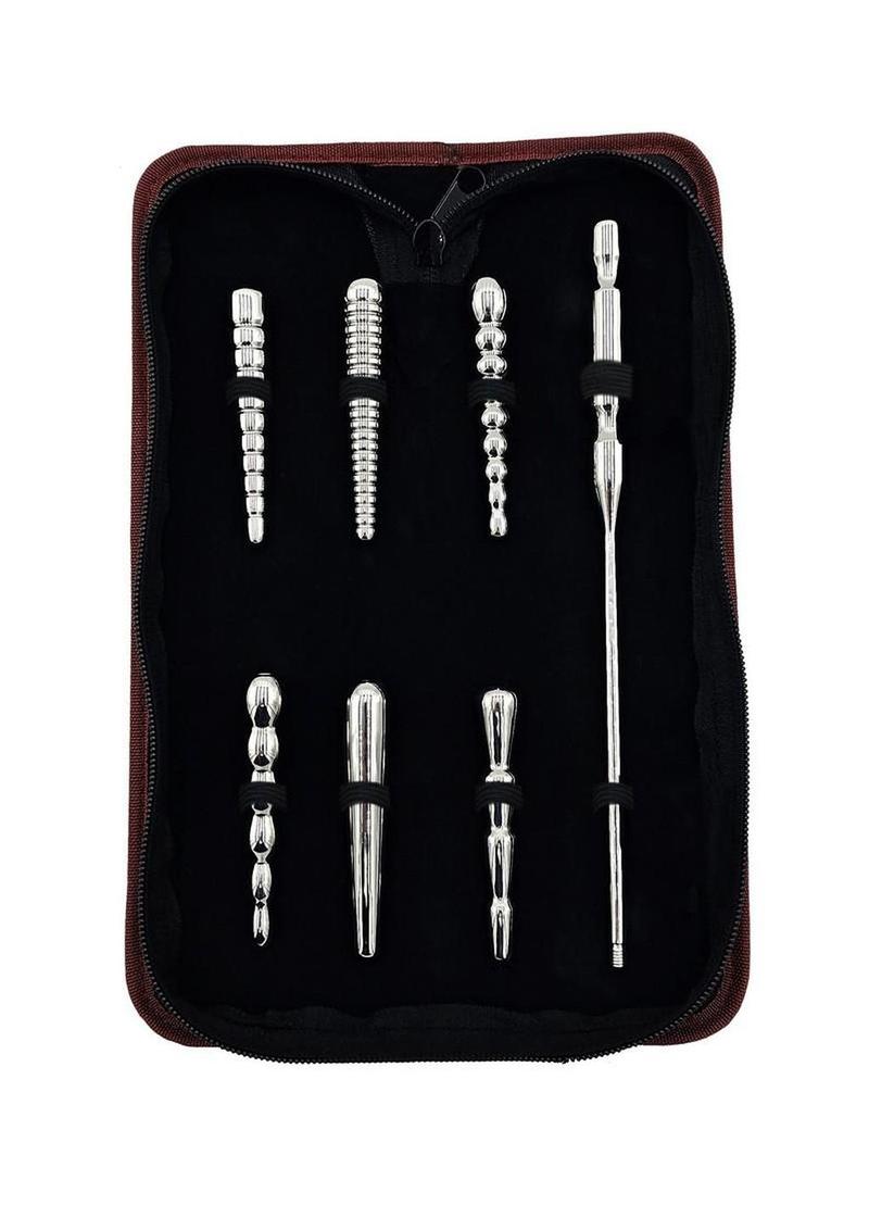 Rouge Stainless Steel Penis Plug Set with Handle