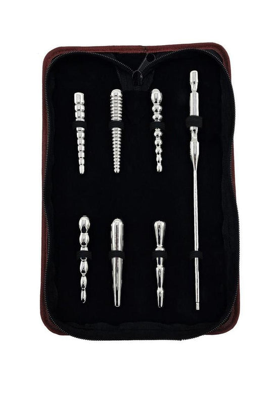 Rouge Stainless Steel Penis Plug Set with Handle