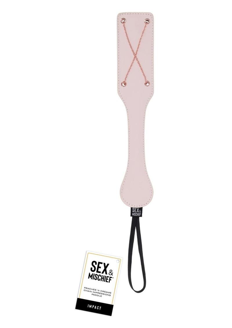 Sex & Mischief Peaches N CreaMe Chain Impressions Paddle