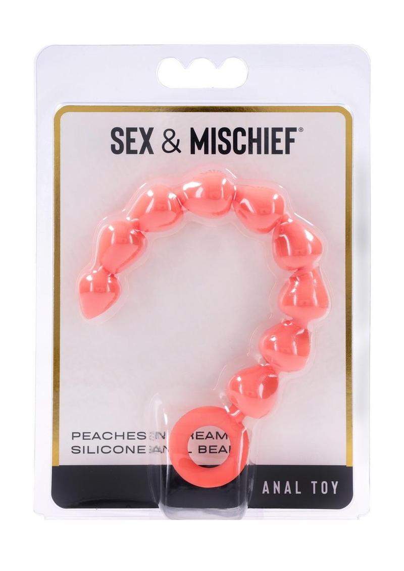 Sex & Mischief Peaches N CreaMe Silicone Anal Beads 🍑