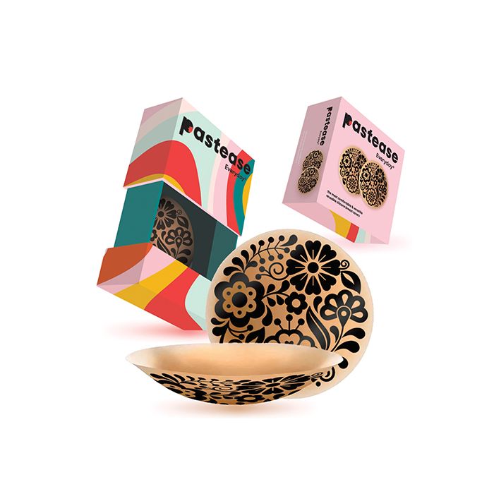 Pastease HALOS Silicone Floral Nipple Covers w/Travel Box