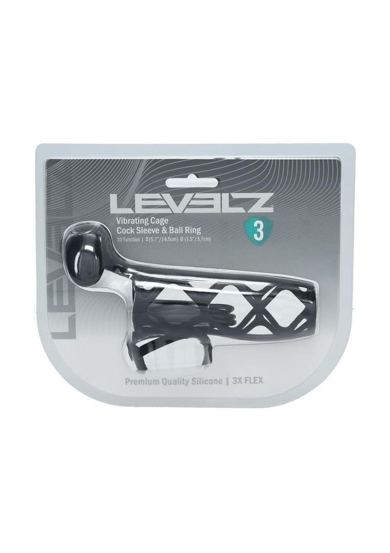 Levelz Vibrating Cock Cage & Ball Ring