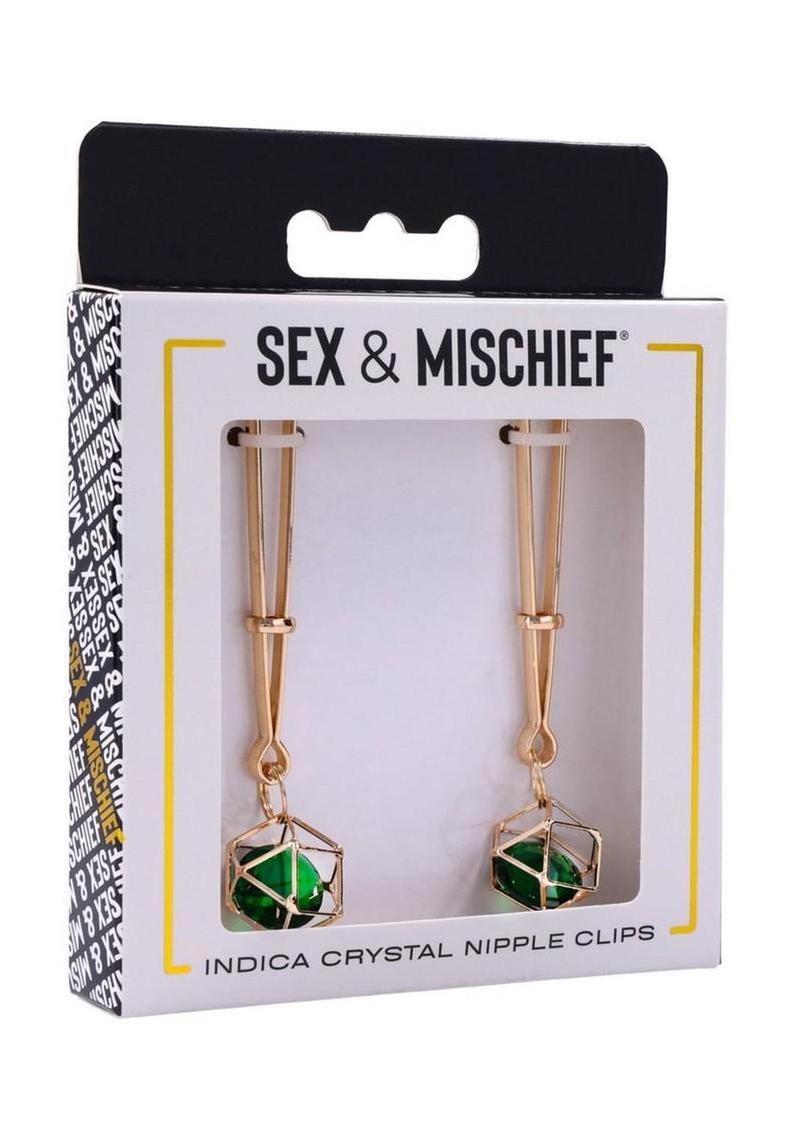 Sex & Mischief Indica Crystal Nipple Clips