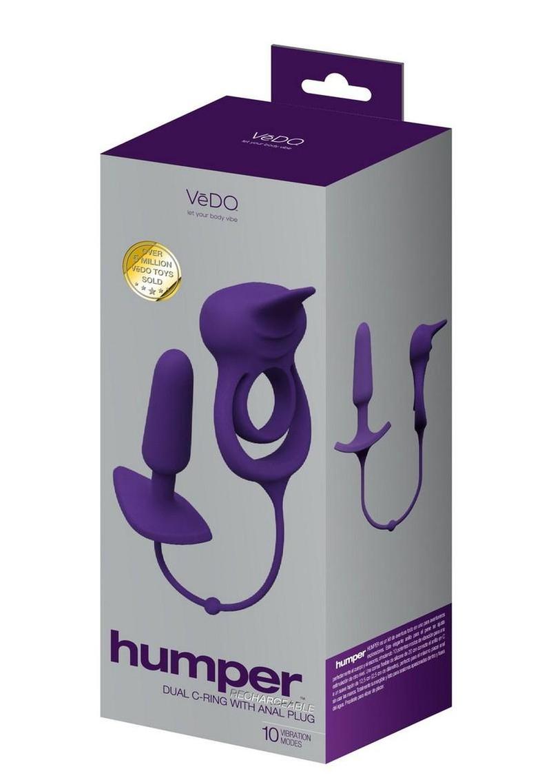 VeDO Humper Rechargeable Dual C-Ring With Anal Plug