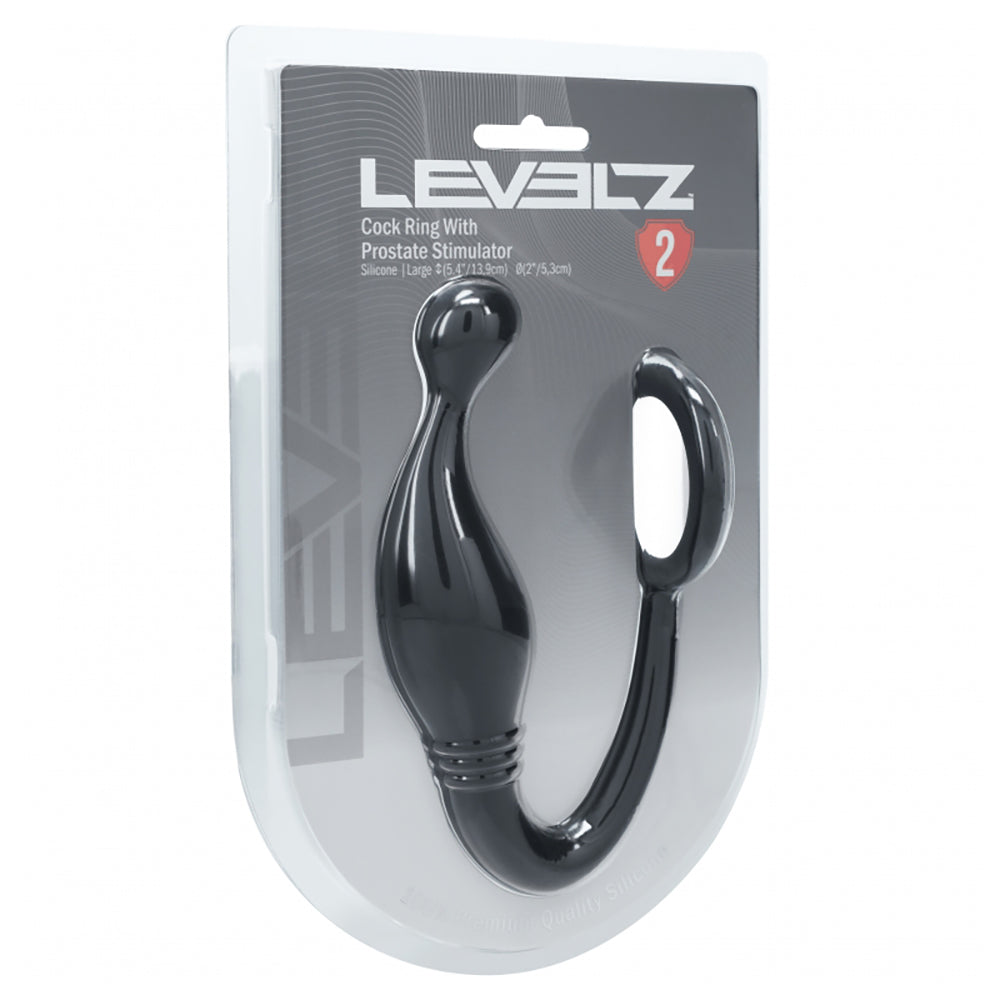 Levelz Silicone Cock Ring With Prostate Stimulato