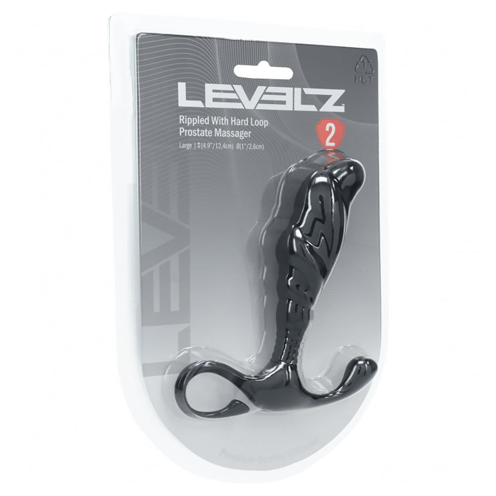 Levelz Rippled With Hard Loop Silicone Prostate Massager