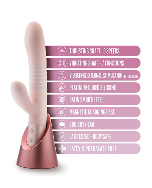 Blush Fraya Rabbit Rechargeable Vibrator