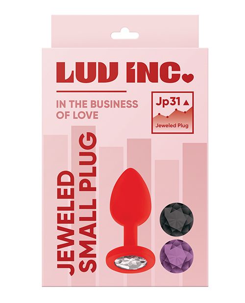 Luv Inc. Small Jeweled Silicone Plug