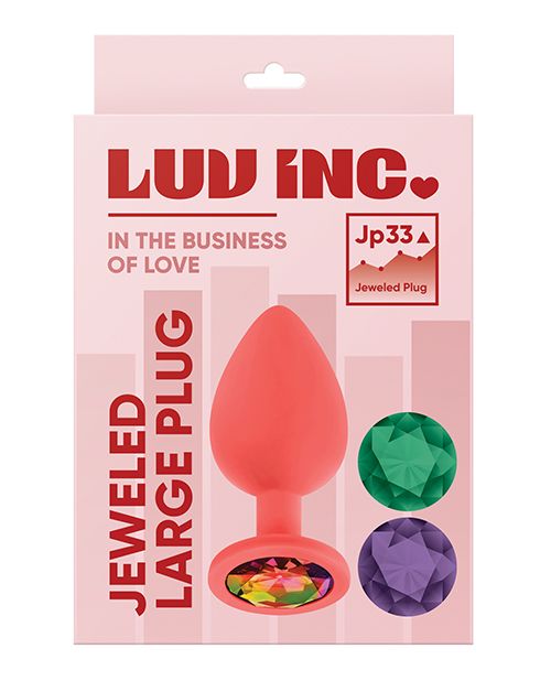 Luv Inc. Large Jeweled Silicone Plug