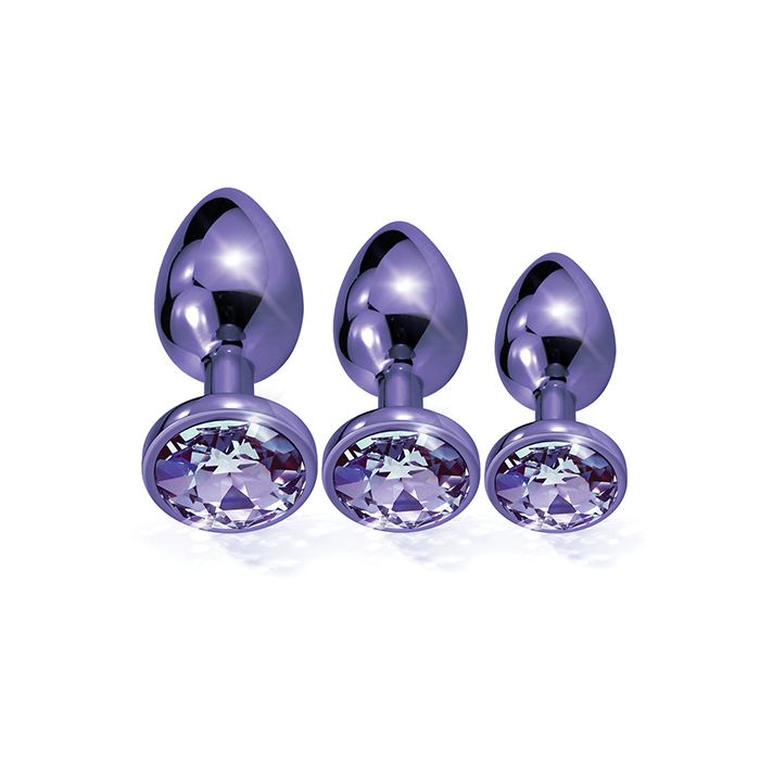 Nixie Jeweled Metal Butt Plug Trainer Set