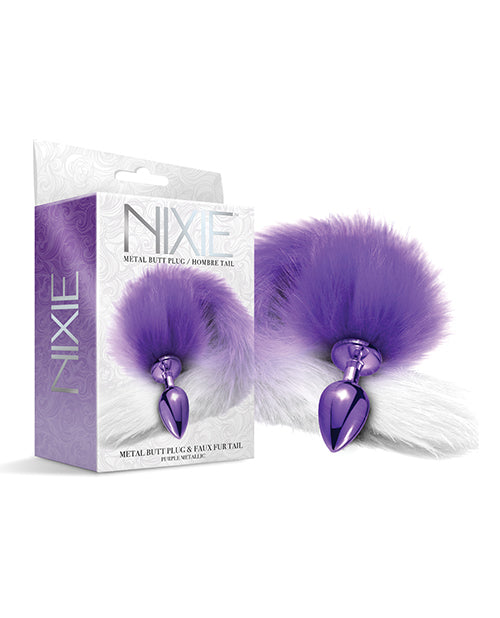 Nixie Metal Butt Plug With Fur Tail